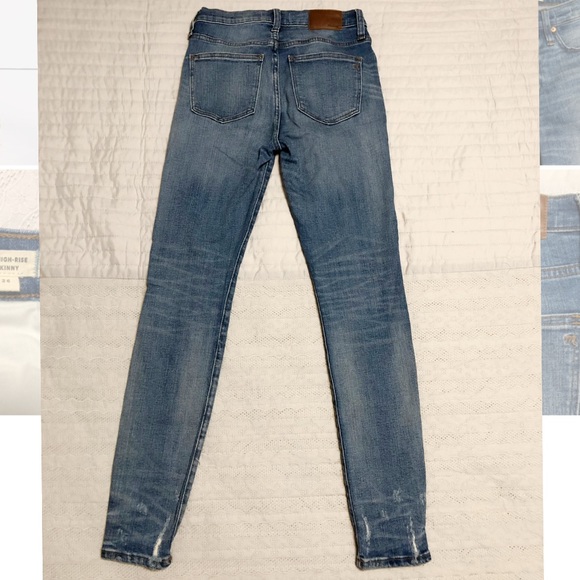 9" High-Rise Skinny Jeans: Destructed-Hem Edition size 26 - Picture 5 of 9